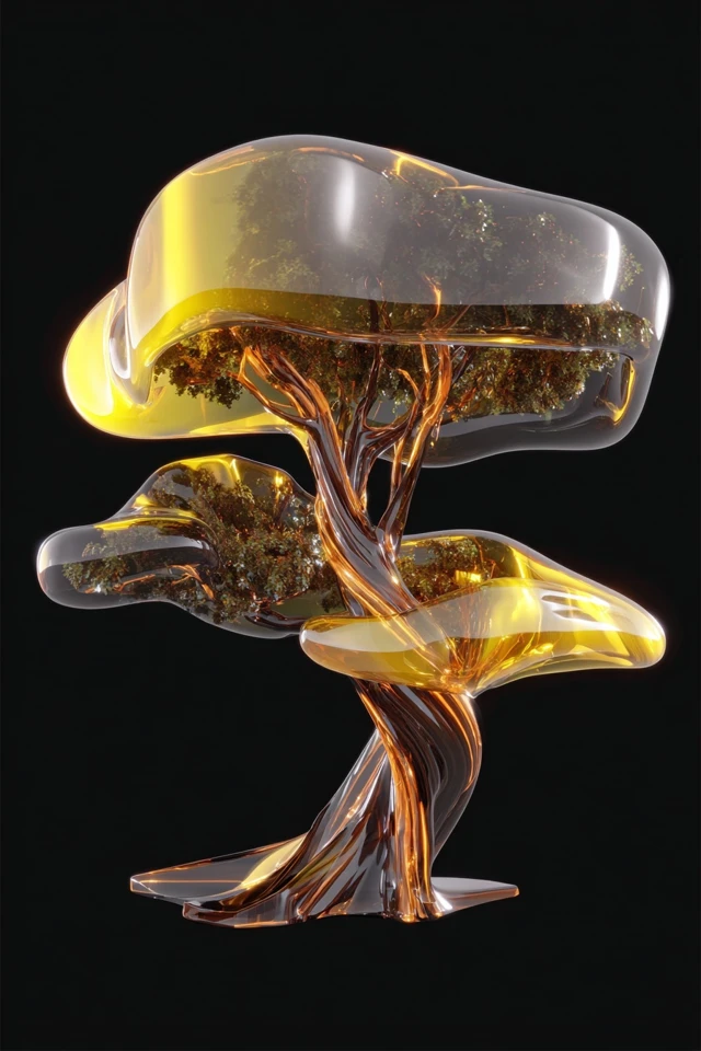 Golden Liquid Elegance - Image 5