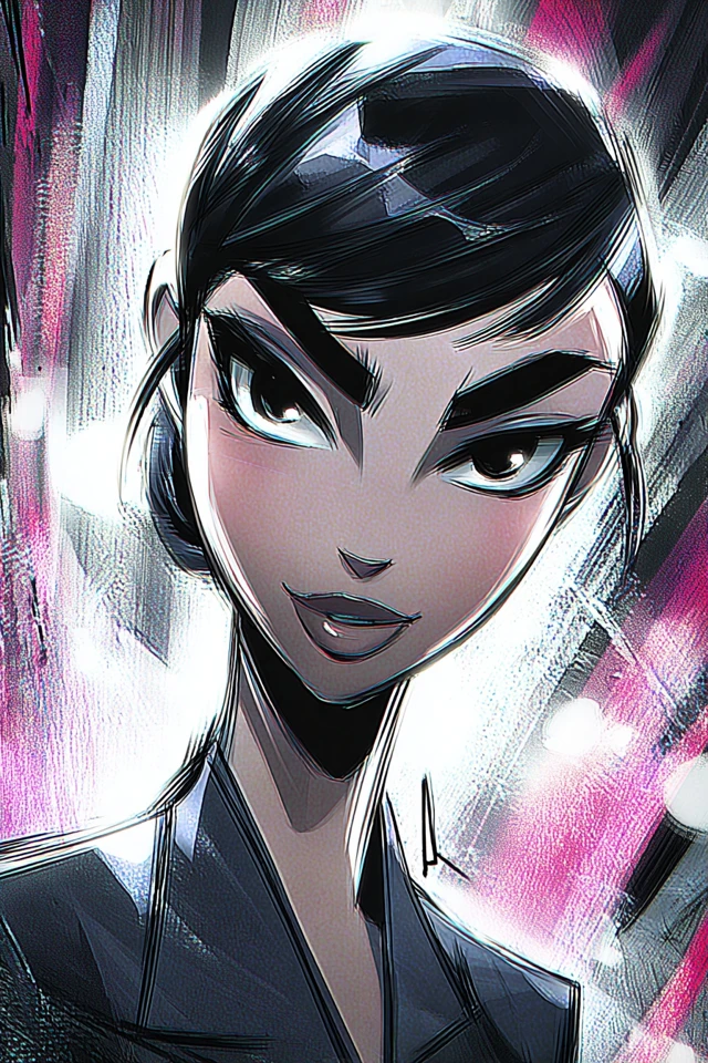 Neon Noir Elegance - Image 1
