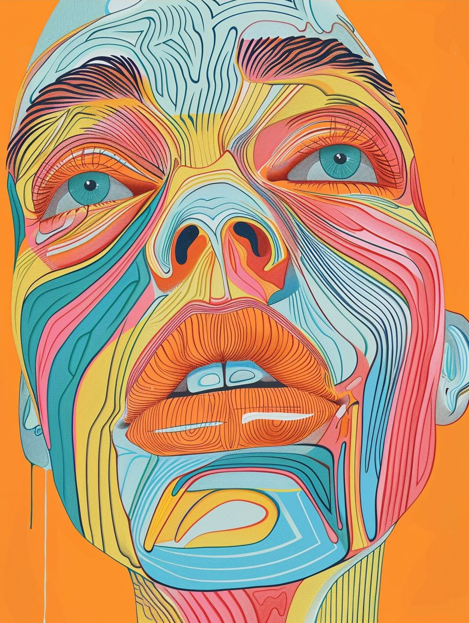 Psychedelic Fluid Portrait Study - Image 4