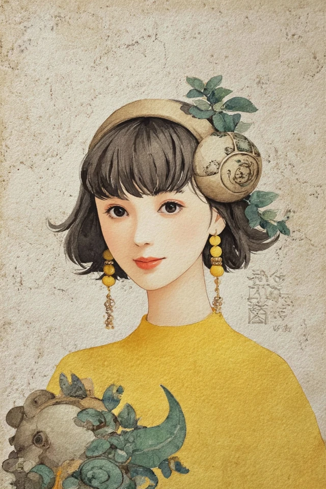 Golden Bloom Elegance - Image 1