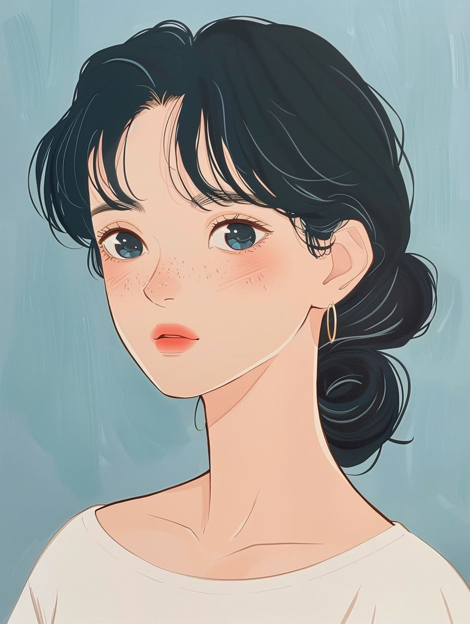 Ethereal Gaze Illustration - Image 2