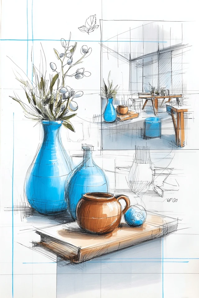 Azure Sketch Portrait - Image 3