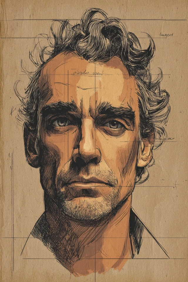 Rustic Sketch Portrait - Image 1