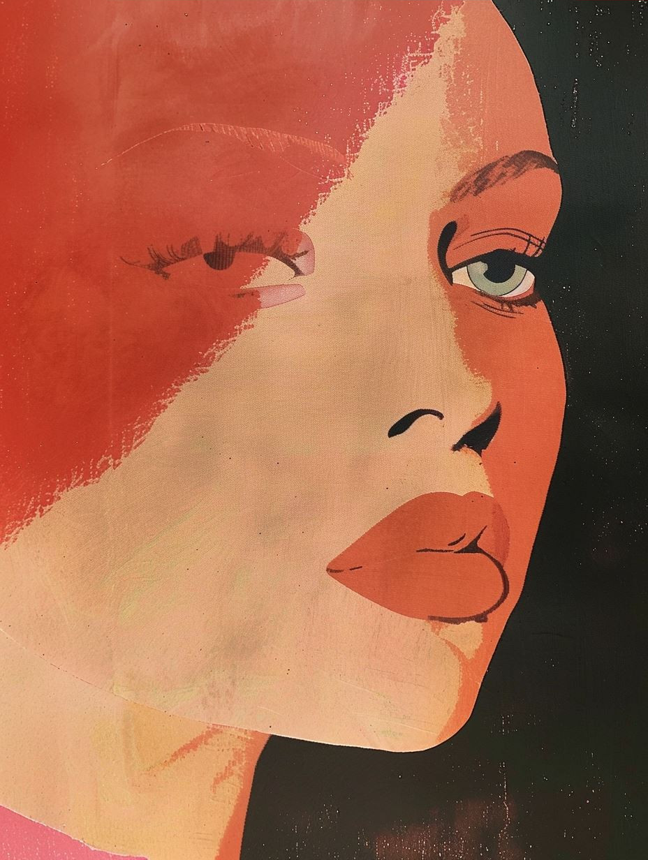 Crimson Shadows Portrait Study - Image 3