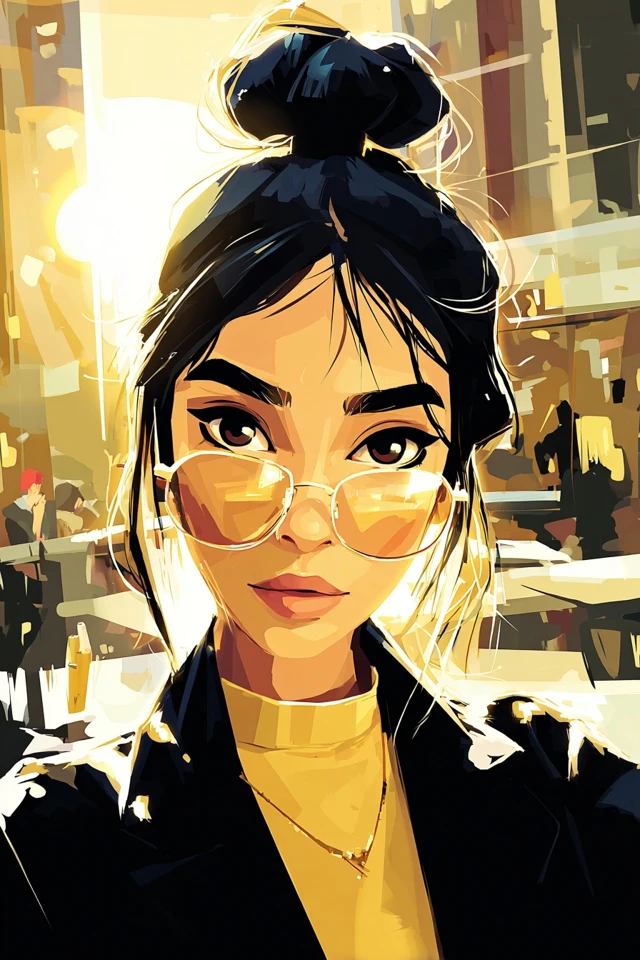 Golden Hour Urban Glow - Image 1