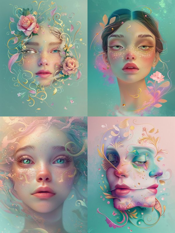 Ethereal Floral Dream Portraits