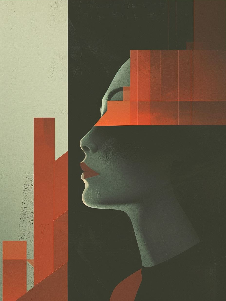 Geometric Prism Portrait Study - Image 3