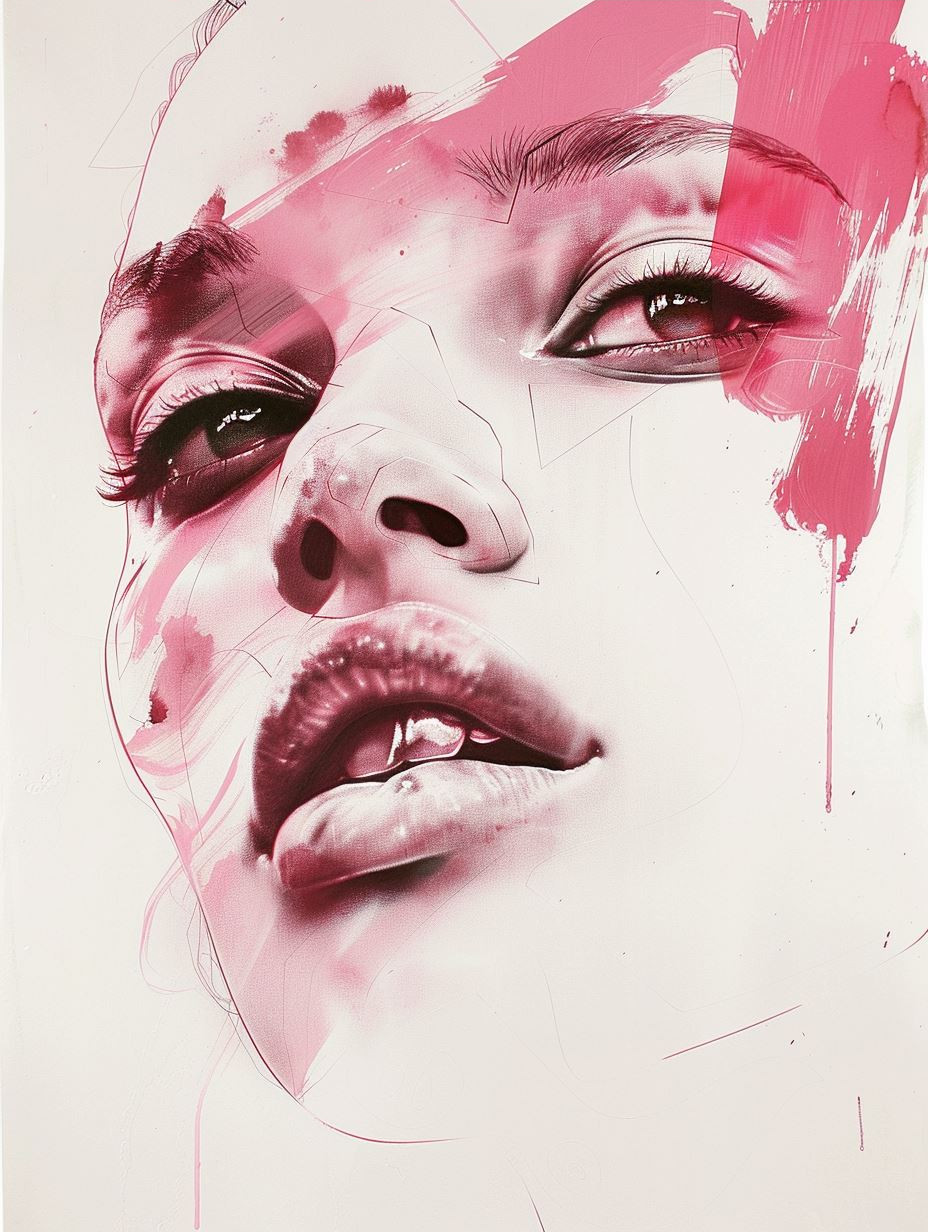 Neon Pink Ethereal Portrait - Image 4