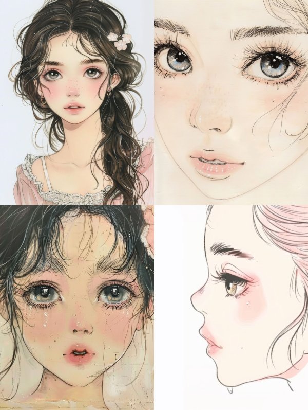 Ethereal Anime Portraits of Grace and Emotion