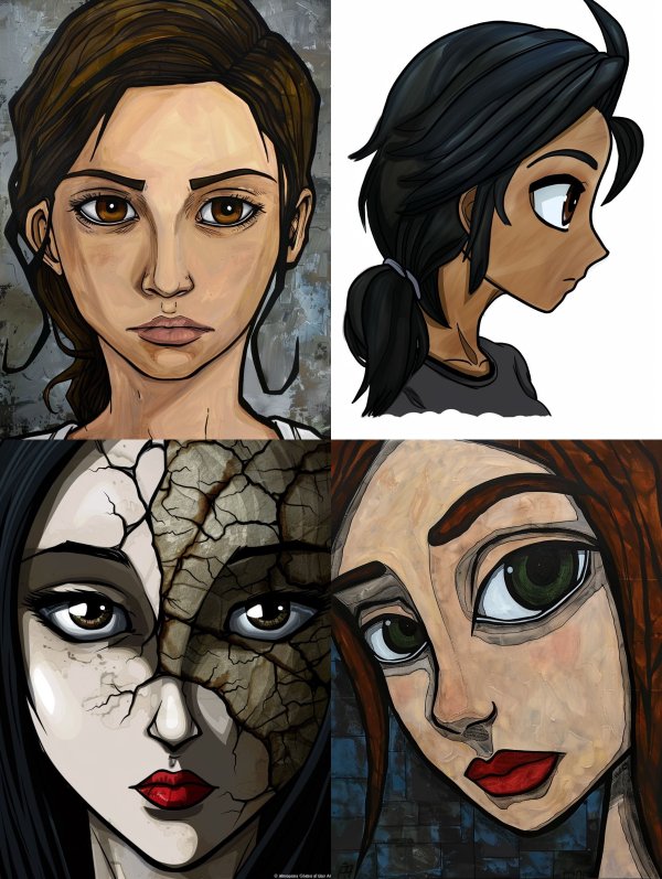Diverse Digital Portraiture Styles