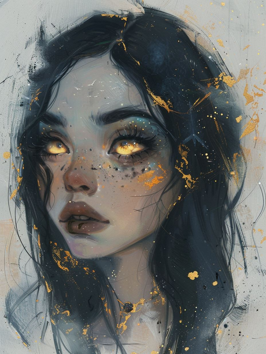 Ethereal Glow of Melancholy Souls - Image 1