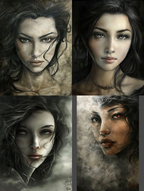 Ethereal Visions of Dark Feminine Beauty