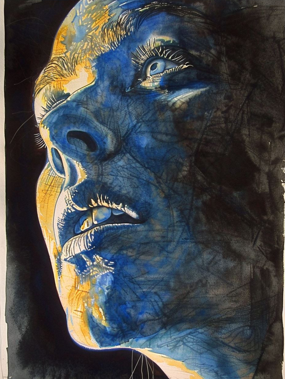 Azure Echoes of a Divided Soul - Image 3