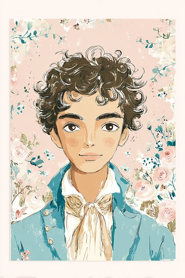 Floral Romantic Portrait - Image 1