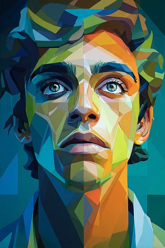 Geometric Prism Art Collection - Image 1