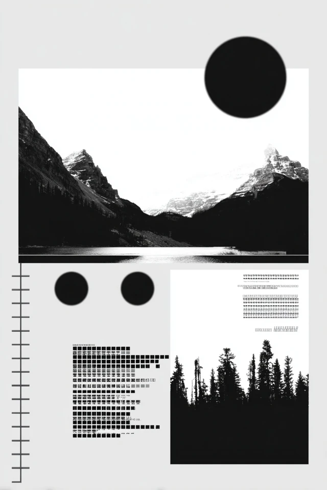 Fragmented Monochrome Portrait - Image 2