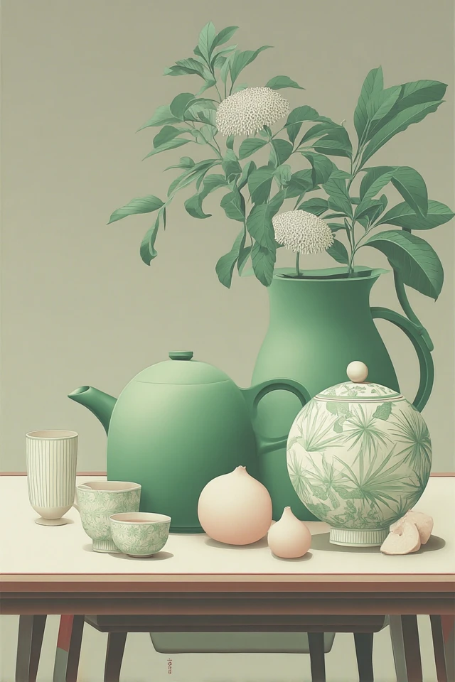 Serene Sage Elegance - Image 3