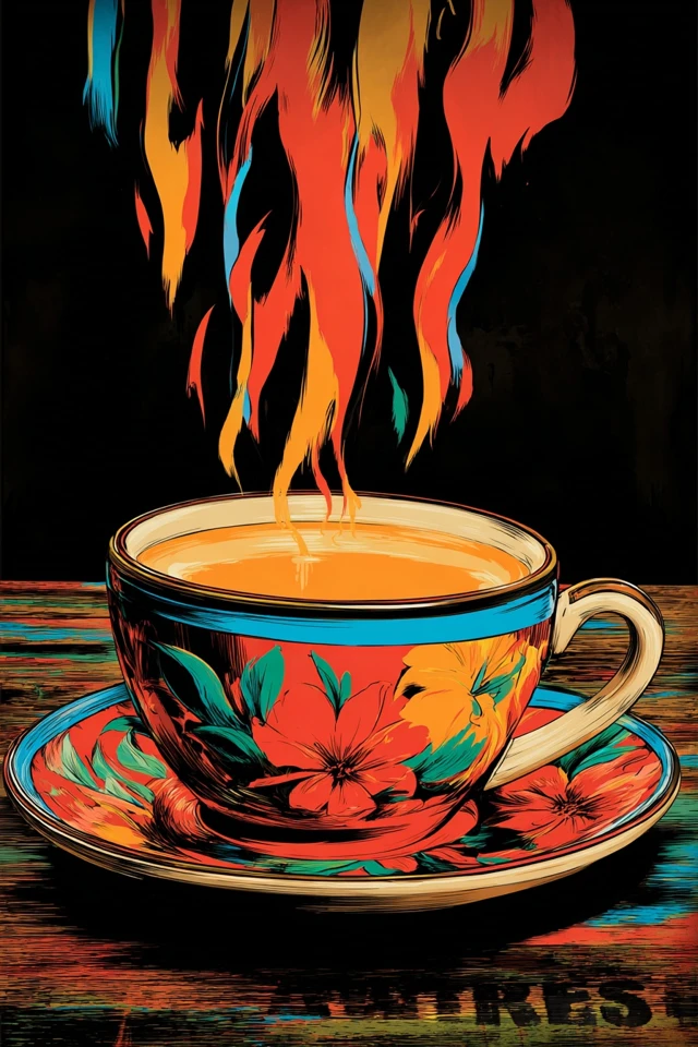 Vibrant Visions: A Four-Panel Art Collection - Image 4