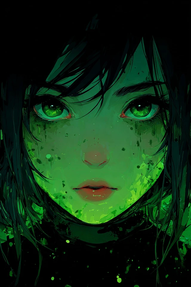 Emerald Shadow Gaze
