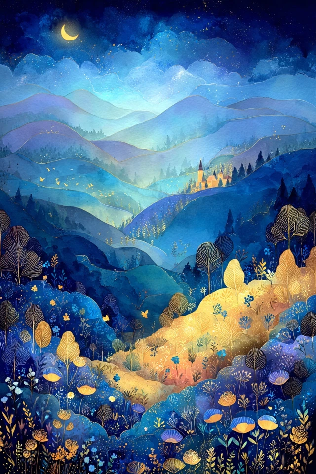 Celestial Azure Bloom - Image 2