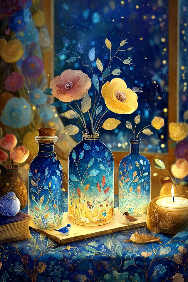 Celestial Azure Bloom - Image 3