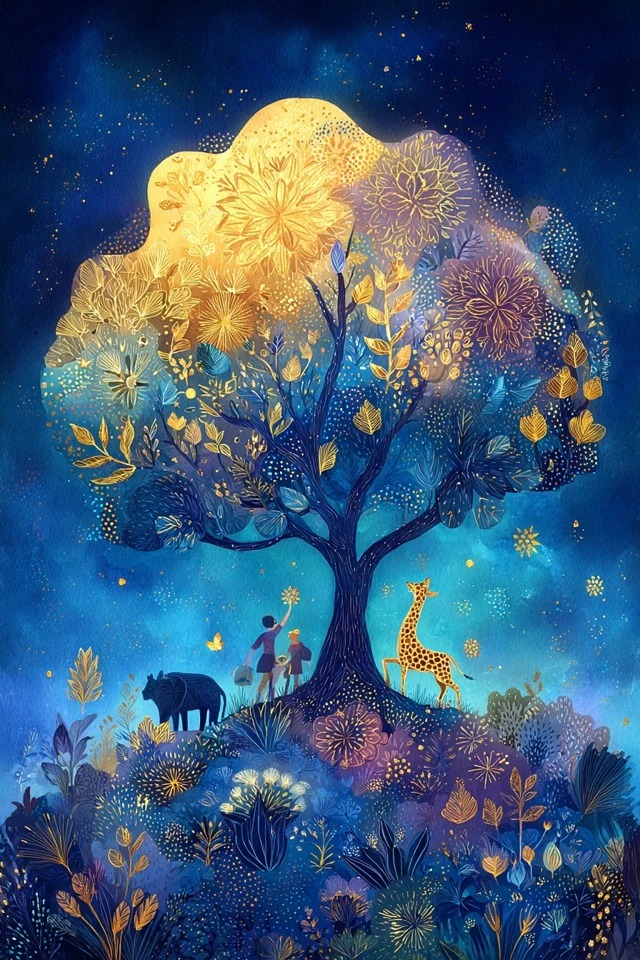 Celestial Azure Bloom - Image 5