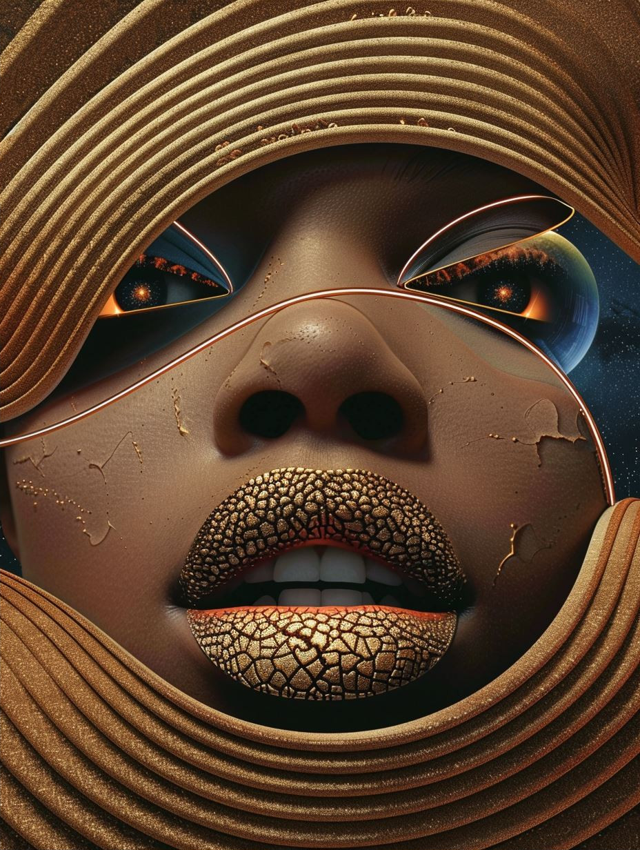 Surreal Golden Ethereal Portraits - Image 2