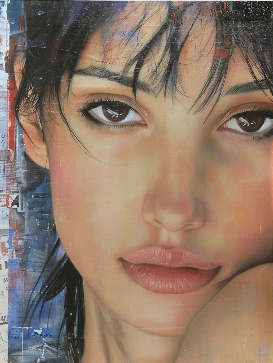 Melancholy Gaze in Oil - Image 4