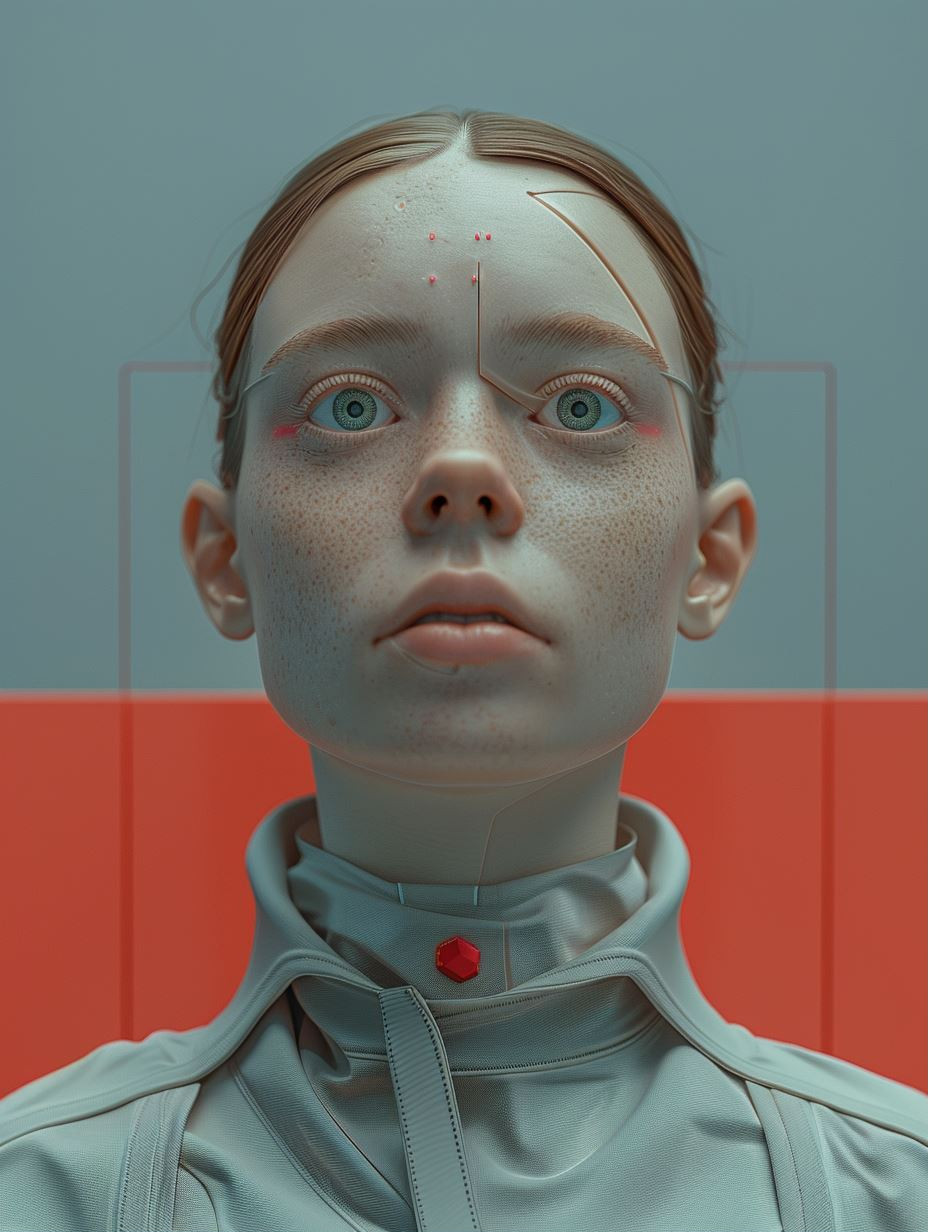 Futuristic Android Humanoid Portraits - Image 1
