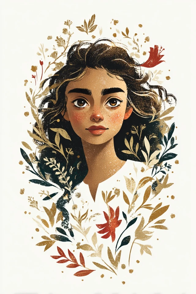 Golden Botanical Muse - Image 1