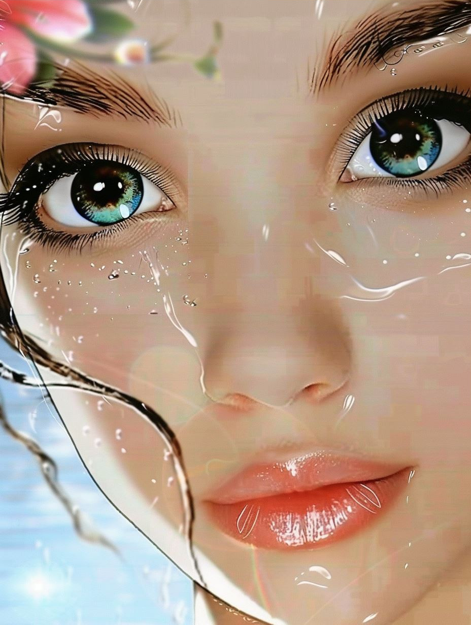Ethereal Gazes: Digital Portrait Collection - Image 3