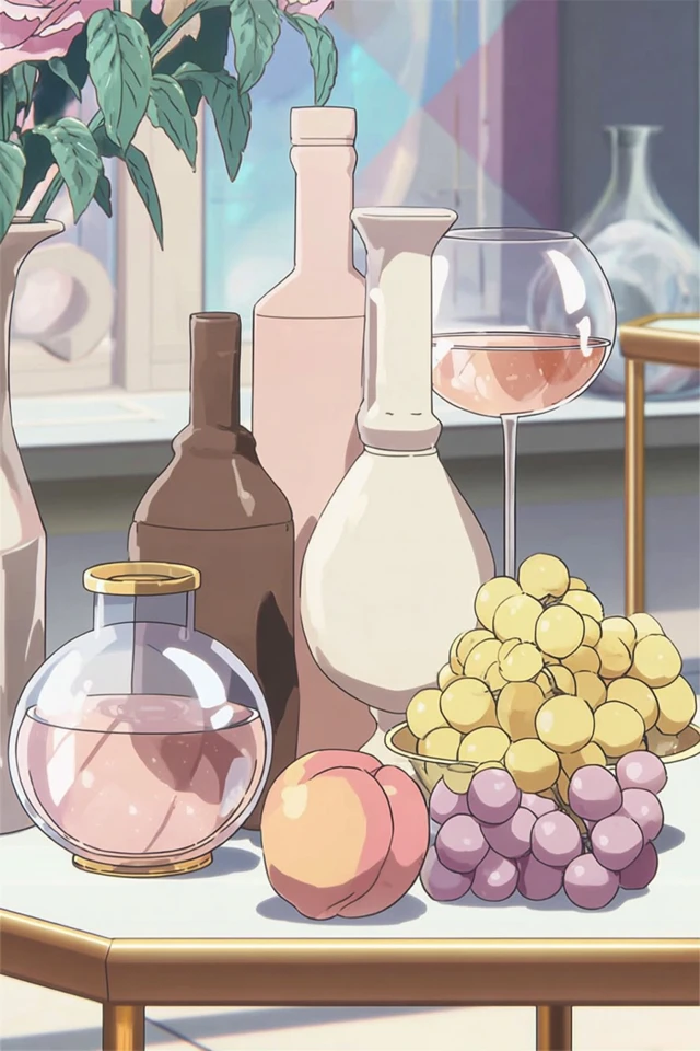 Elegant Anime Aesthetics Collage - Image 3