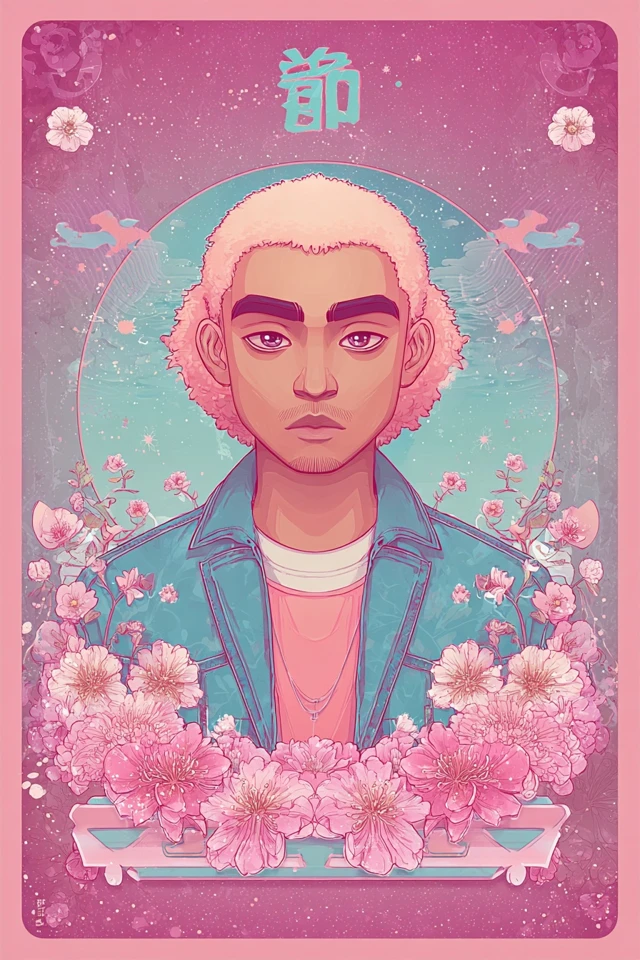 Neon Blossom Serenity