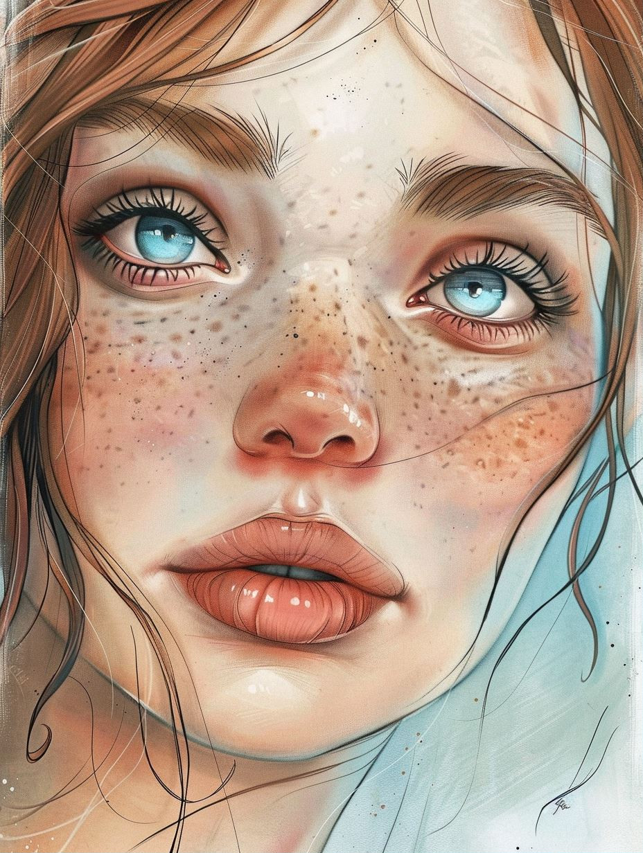 Ethereal Portraits of Freckled Beauty - Image 1