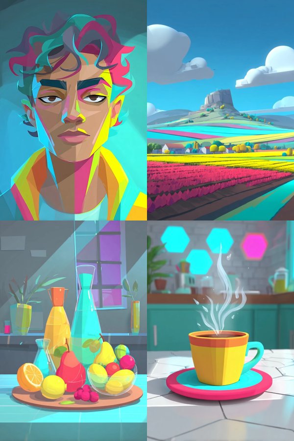 Vibrant Visions of Modern Digital Art