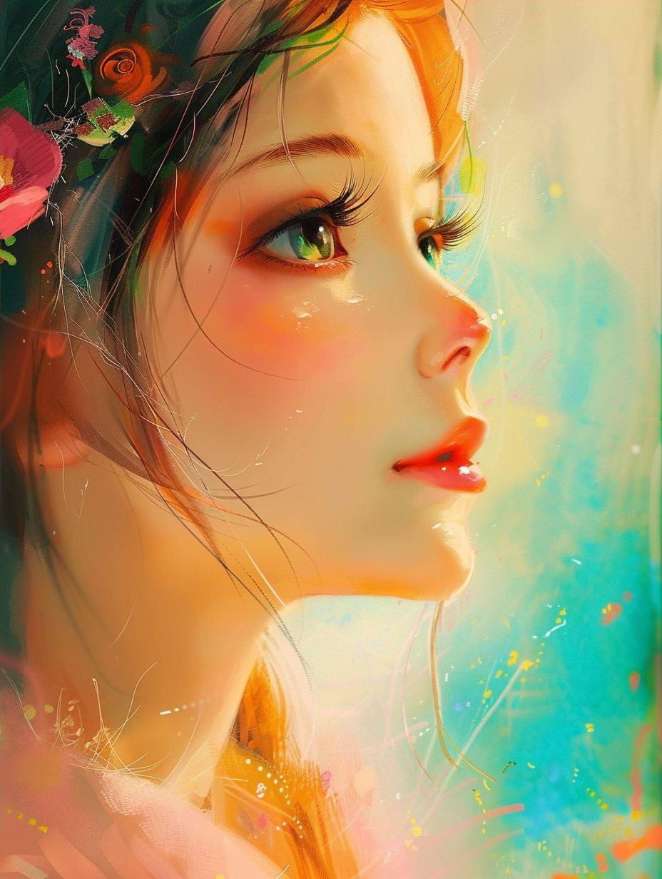 Ethereal Floral Dreamscape Portraits - Image 4