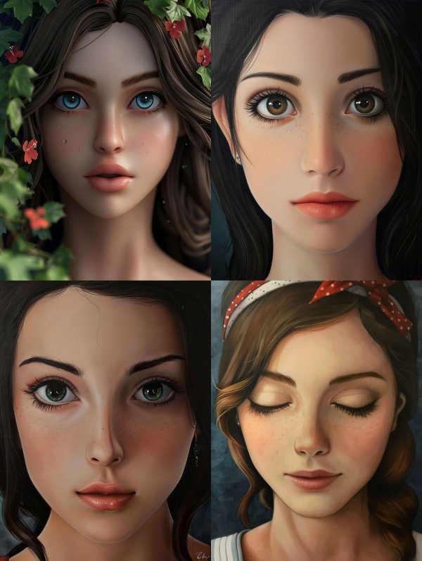 Ethereal Visions of Digital Beauty