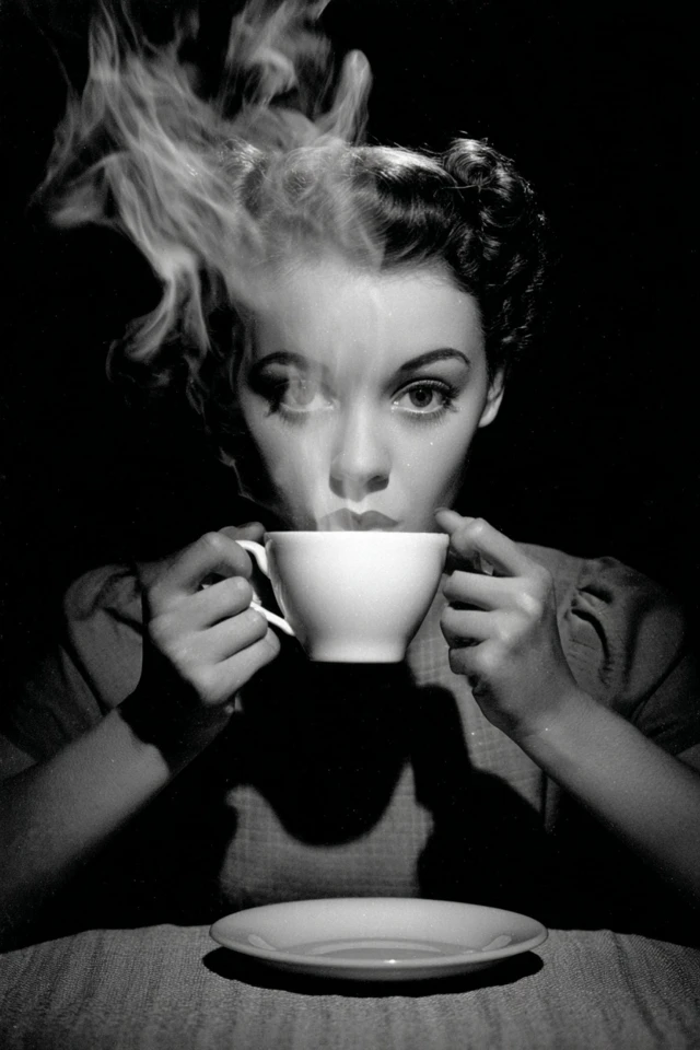 Noir Elegance and Surrealist Dreams - Image 4