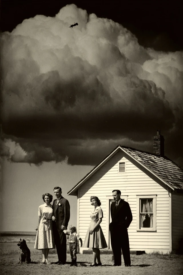 Noir Elegance and Surrealist Dreams - Image 6