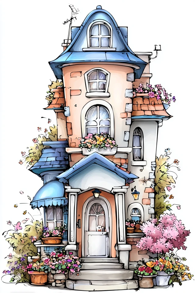 Whimsical Art and Floral Illustrations - Image 6