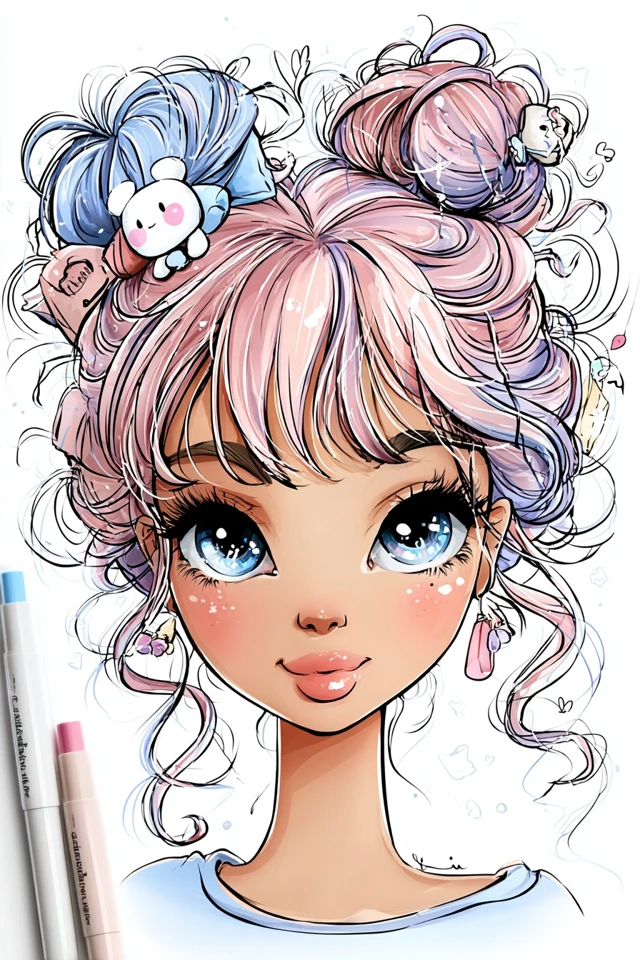 Whimsical Art and Floral Illustrations - Image 1
