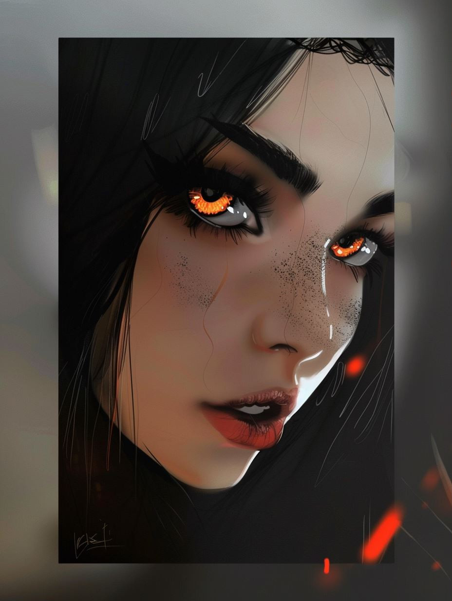 Mystic Shadows and Glowing Gazes - Image 1