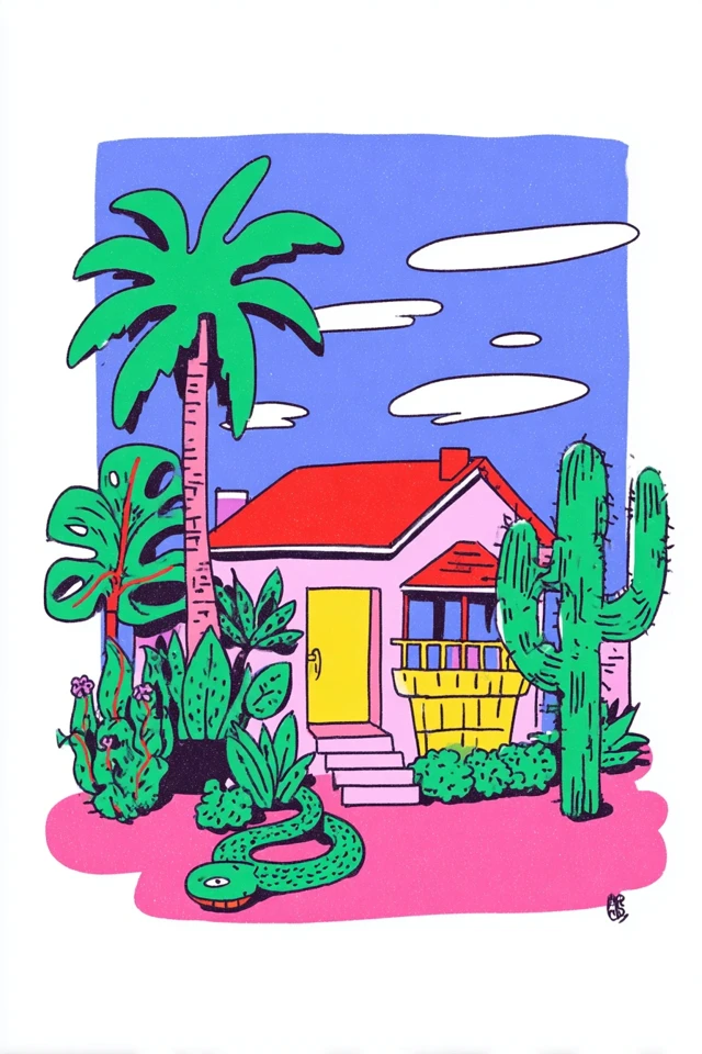 Vibrant Pop Art Quad Collage - Image 6