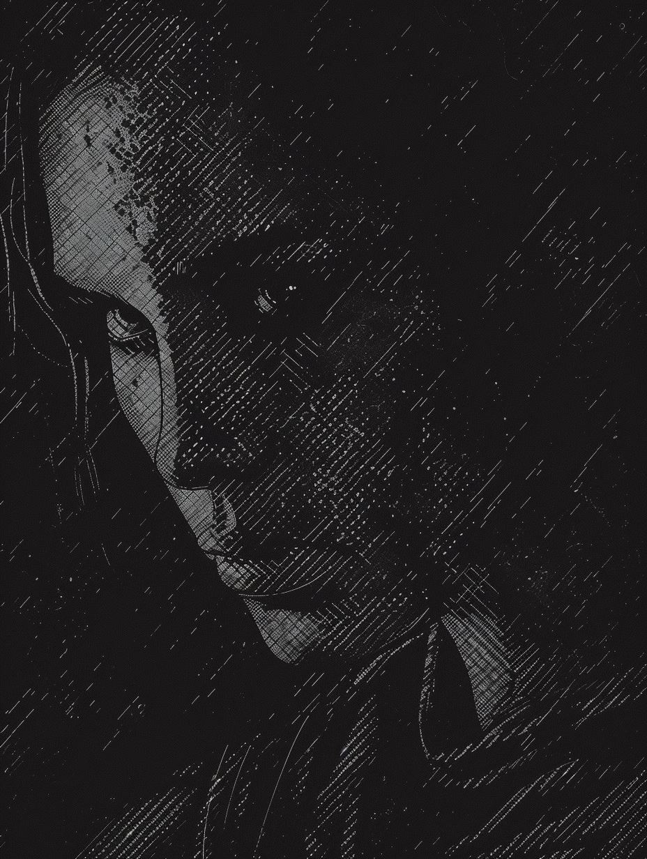 Dark Cinematic Charcoal Portraits - Image 4