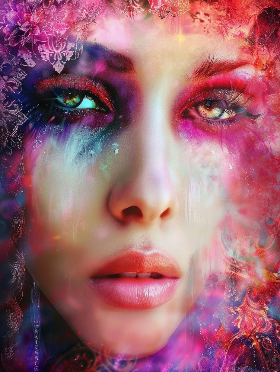 Celestial Glitter Ethereal Portrait - Image 4