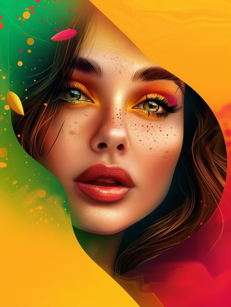 Golden Glow Digital Portrait Collection - Image 2
