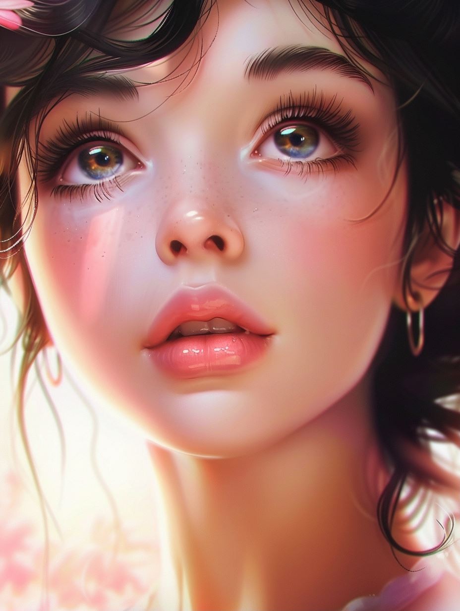 Ethereal Beauty: AI-Generated Digital Portraits - Image 1