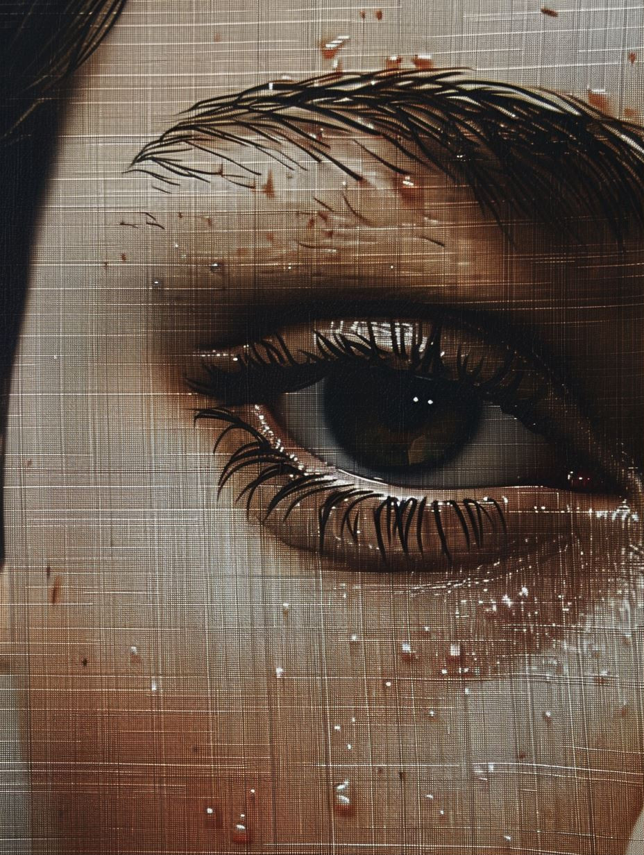 Textured Gaze Through Mesh