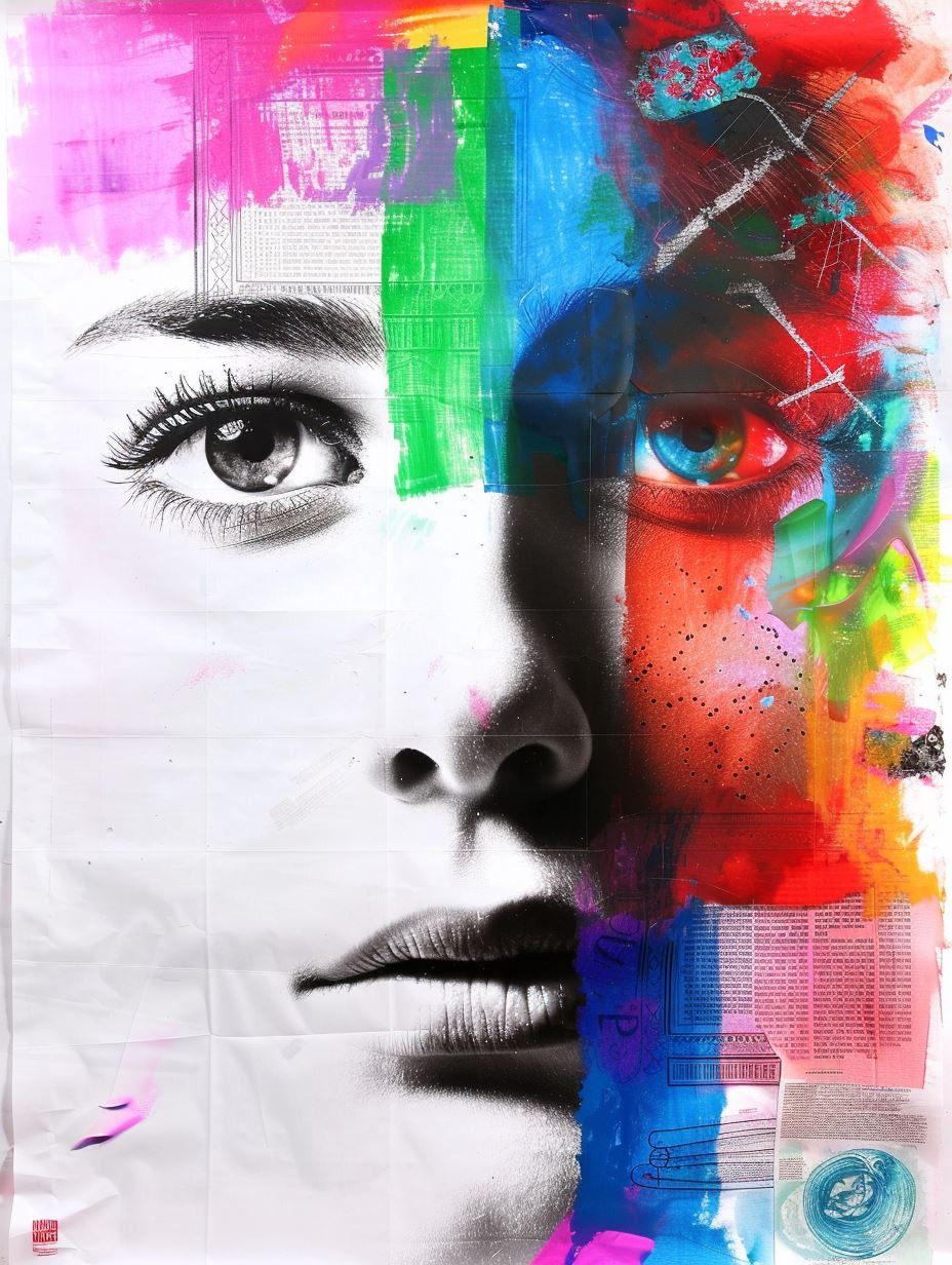 Vibrant Multidimensional Portrait Study - Image 3
