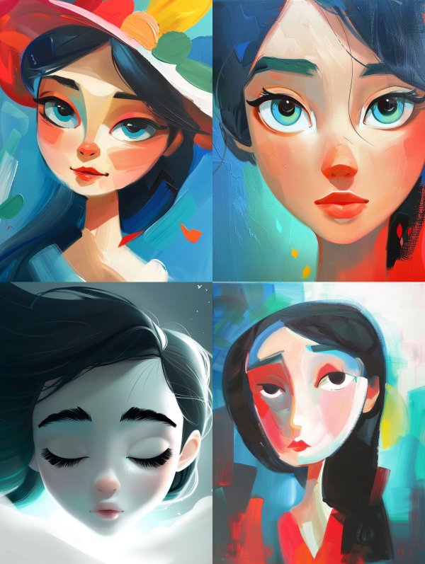 Dreamy Digital Portrait Study